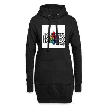 HAPPINESS Shiva - Hoodie-Kleid - Schwarz - Vorne
