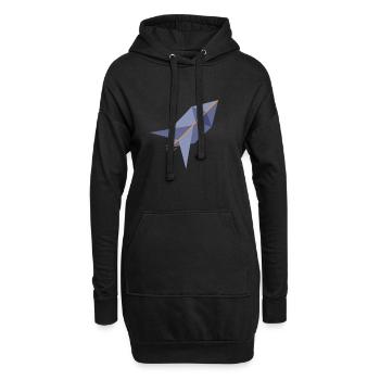 Ethereum Rocket - Sweat-shirt à capuche long Femme - noir - Devant