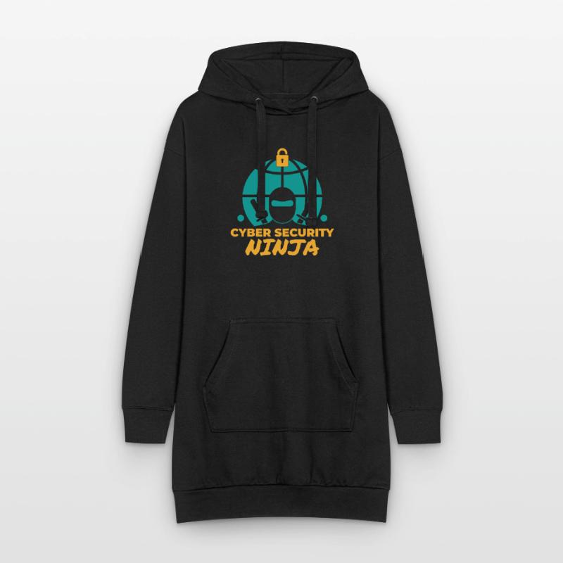 Cyber security ninja Programming Informatik Hoodie-Kleid