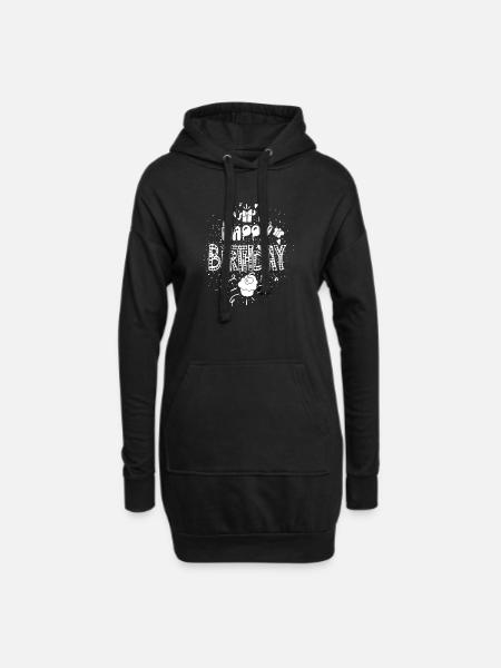 Happy birthday/ Geburtstagsgeschenk/ Humor - Hoodie-Kleid - Schwarz