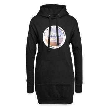Eckernförde - Ostsee - Hoodie-Kleid - Schwarz - Vorne