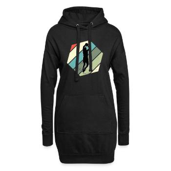 Basket-ball de basket-ball basket-balls de formation hommes - Sweat-shirt à capuche long Femme - noir - Devant