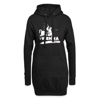 Schlacht bei Wien 1683 - Hoodie-Kleid - Schwarz - Vorne