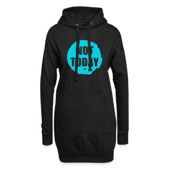 not today nicht heute nein danke morgen vielleicht - Hoodie-Kleid - Schwarz - Vorne
