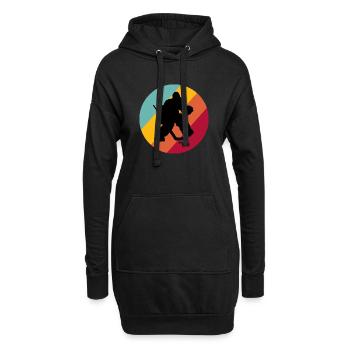 Eishockey Hockey Goalie Torhüter - Hoodie-Kleid - Schwarz - Vorne
