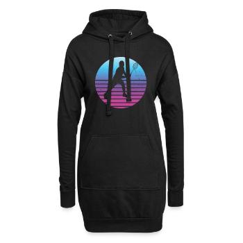 Joueuse de badminton Squash Badminton Badminton Badminton Badminton - Sweat-shirt à capuche long Femme - noir - Devant
