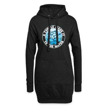 Les tortues me rendent heureux. Citation Amoureux des tortues Nature - Sweat-shirt à capuche long Femme - noir - Devant