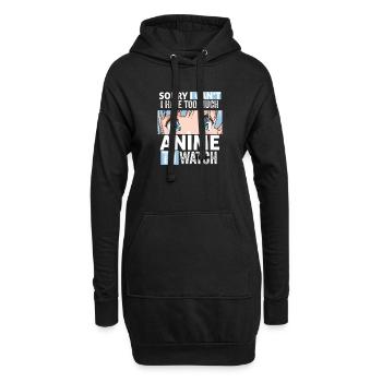 Lustig tut mir leid, ich kann nicht zu viel Anime zum Anschauen haben - Hoodie-Kleid - Schwarz - Vorne