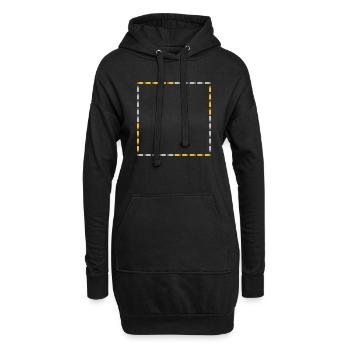 Beer Shield Square - Hoodie Dress - black - Front