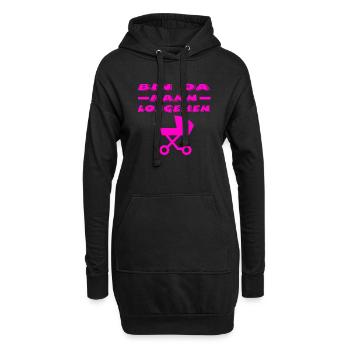 Baby - Hoodie-Kleid - Schwarz - Vorne
