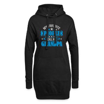 Les gens m’appellent grand-père - Sweat-shirt à capuche long Femme - noir - Devant