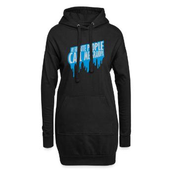 Les gens m’appellent grand-père - Sweat-shirt à capuche long Femme - noir - Devant
