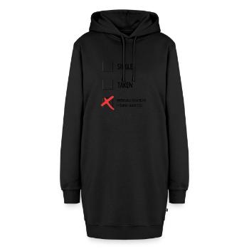 Fiktive Figuren - Hoodie-Kleid - Schwarz - Vorne