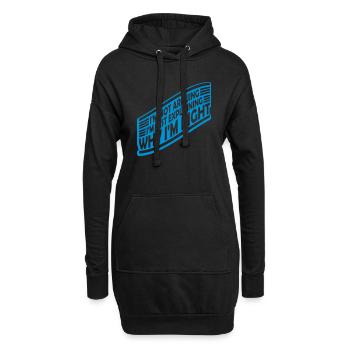 Je ne discute pas - Sweat-shirt à capuche long Femme - noir - Devant