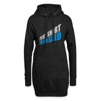 Not short fun sized - Hoodie-Kleid - Schwarz - Vorne