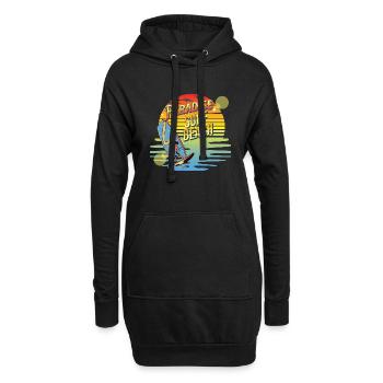 Paradise Surf Beach - Sweat-shirt à capuche long Femme - noir - Devant