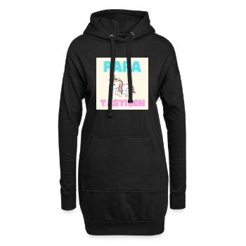 papatastic - Licorne (Licorne) Version - Sweat-shirt à capuche long Femme - noir - Devant