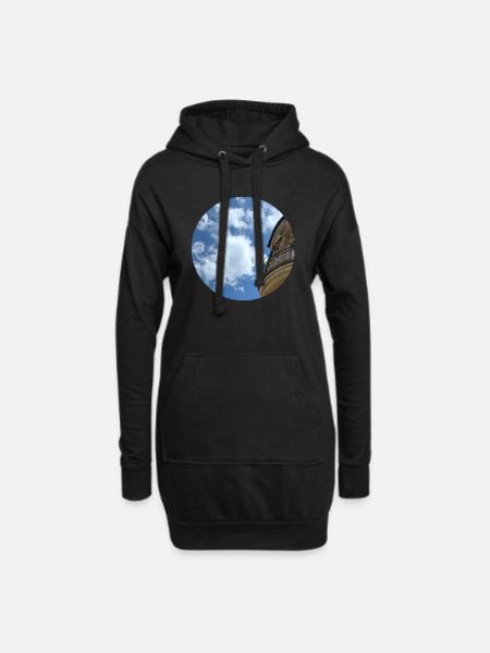 Wolke/Fassade - Hoodie-Kleid - Schwarz