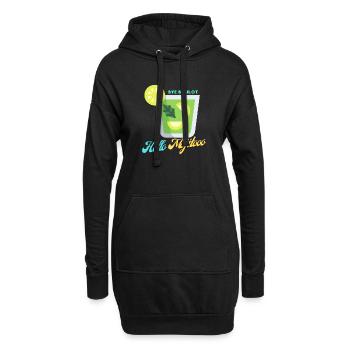 Hallo mojito - Hoodie-Kleid - Schwarz - Vorne