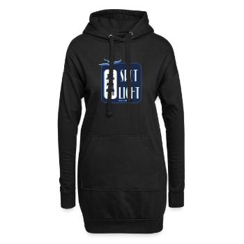 Cooles Leuchtturm Motiv Meer Küste Strand Geschenk - Hoodie-Kleid - Schwarz - Vorne