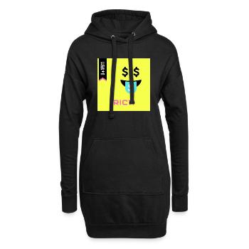 Journée Emoji 2022 - Emoji Rich - Design B - Sweat-shirt à capuche long Femme - noir - Devant