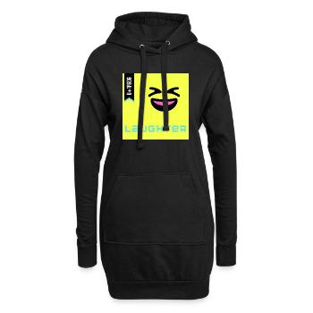 Journée Emoji 2022 - Emoji Rires - Design A - Sweat-shirt à capuche long Femme - noir - Devant