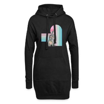 ladies night - Hoodie-Kleid - Schwarz - Vorne