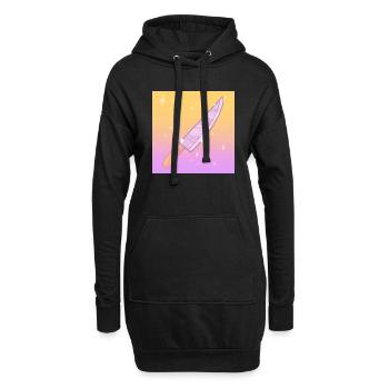 Tuer w Kindness Knife - Sweat-shirt à capuche long Femme - noir - Devant