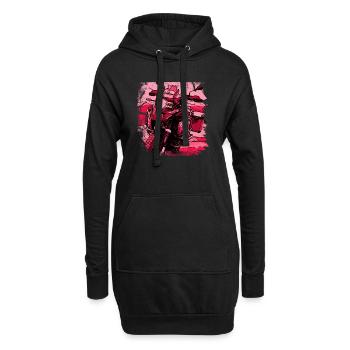 Motorrad GS black rot - Hoodie-Kleid - Schwarz - Vorne