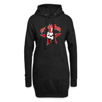 French cult étoile Bad Boy - Sweat-shirt à capuche long Femme - noir - Devant
