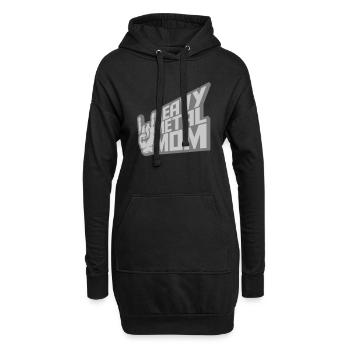 Heavy Metal Mom Logo - Hoodie-Kleid - Schwarz - Vorne