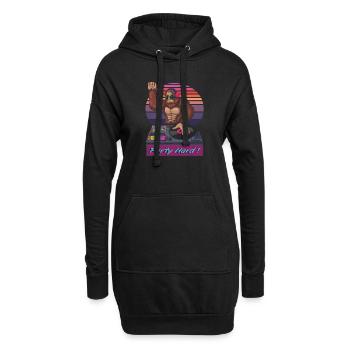 Bigfoot DJ Party Hard ! - Hoodie-Kleid - Schwarz - Vorne