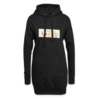 SummerTime - Hoodie-Kleid - Schwarz - Vorne