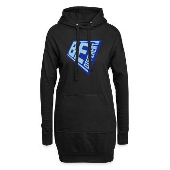 Soyez différent Logo Design - Sweat-shirt à capuche long Femme - noir - Devant
