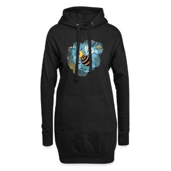 Insekt - Hoodie-Kleid - Schwarz - Vorne
