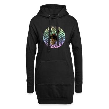 DüsseldorfDirtyPastel - Sweat-shirt à capuche long Femme - noir - Devant