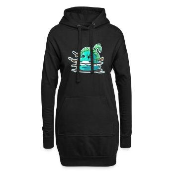 Schmegels Roronoa - Hoodie-Kleid - Schwarz - Vorne
