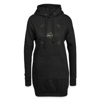 SorryForBeingGreat - Hoodie-Kleid - Schwarz - Vorne