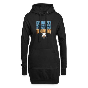 Taxidermie ist fürs Leben - Hoodie-Kleid - Schwarz - Vorne