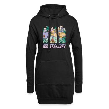 Camping Gift Tentes Caravane Camper Camper Camp - Sweat-shirt à capuche long Femme - noir - Devant