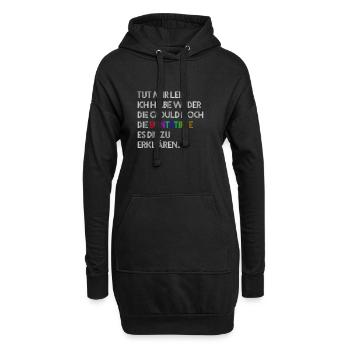 Buntstifte - Hoodie-Kleid - Schwarz - Vorne