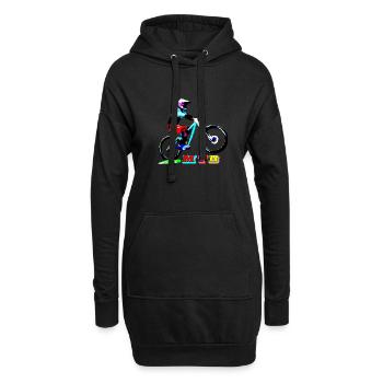 MTB Downhill Mountainbike - Hoodie-Kleid - Schwarz - Vorne
