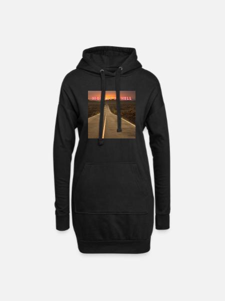 Highway to Hell - Hoodie Dress - black