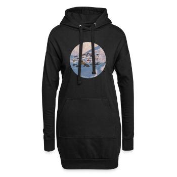 Mont Blanc - Hoodie Dress - black - Front