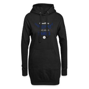 Anniversaire chasseur 1993 - Sweat-shirt à capuche long Femme - noir - Devant