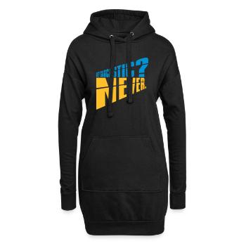 me sarcastic never Zitat - Hoodie-Kleid - Schwarz - Vorne