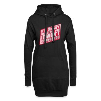 Séance d’entraînement Fitness Motivation Citation - Sweat-shirt à capuche long Femme - noir - Devant