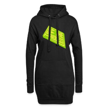 trust the process Zitat - Hoodie-Kleid - Schwarz - Vorne