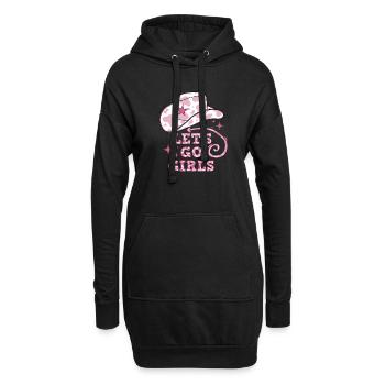 Let's Go Mädchen - Hoodie-Kleid - Schwarz - Vorne
