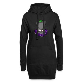 Halloween Booo Tête de Monstre Gris N° 2 - Sweat-shirt à capuche long Femme - noir - Devant